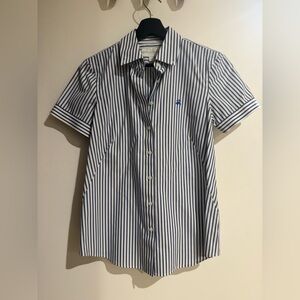 Brooks Brothers Navy Striped Button Down Shirt